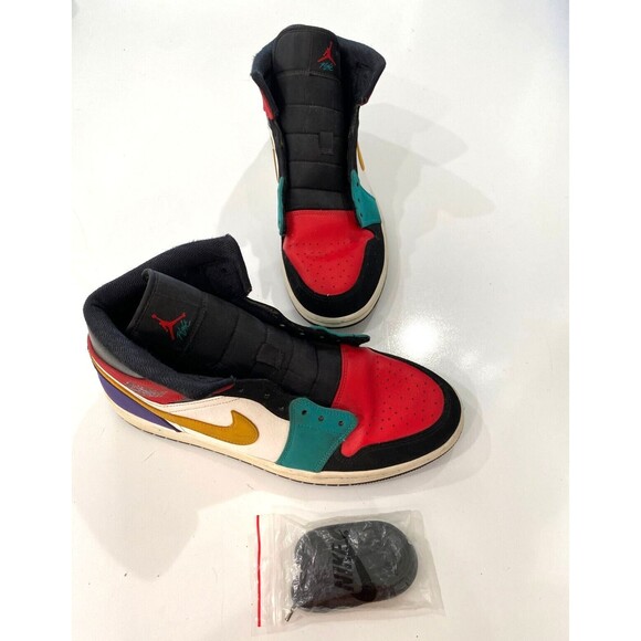 Nike Air Jordan 1 Mid Multi-Color 554724-125 Size 11.5 Men's - Picture 2 of 9